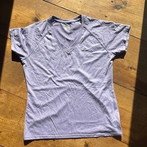 Under Armour Lavender V-Neck Tee